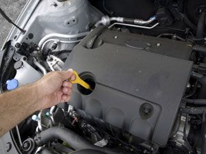 Car Engine Oil check